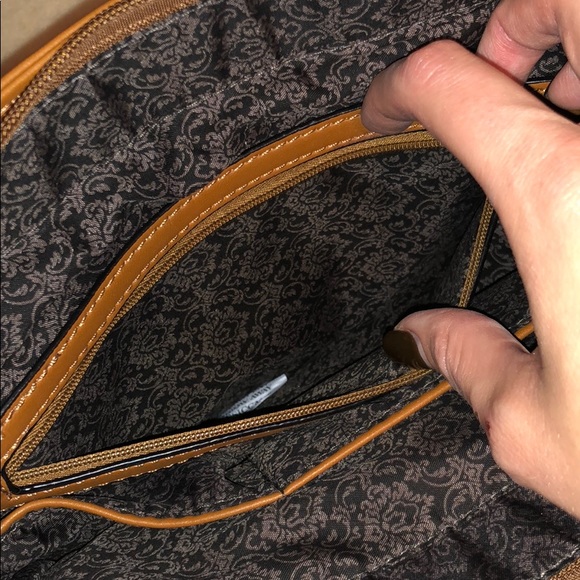 Cognac Satchel Tote - Picture 3 of 3